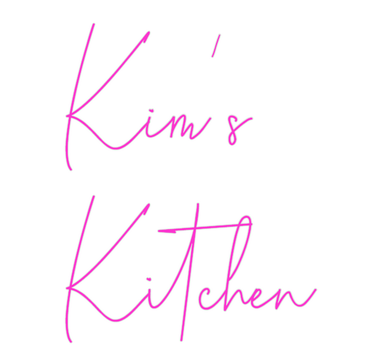 Custom Neon: Kim's
Kitchen