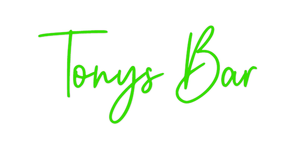 Custom Neon: Tonys Bar