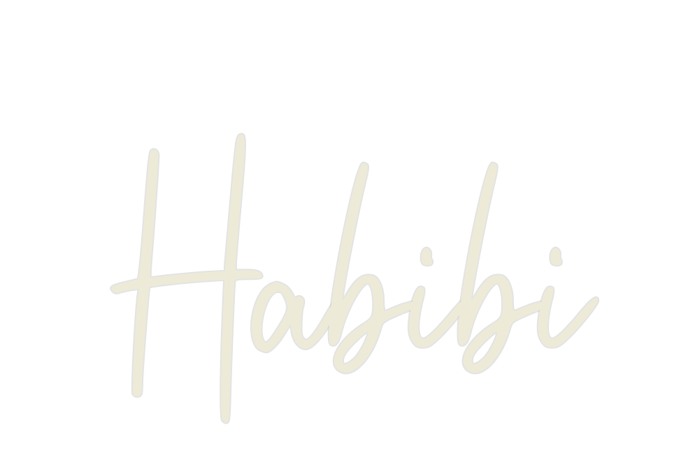 Custom Neon: Habibi