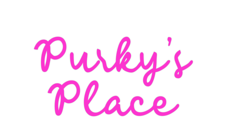 Custom Neon: Purky’s 
Place