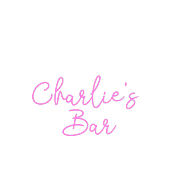 Custom Neon: Charlie’s 
Bar