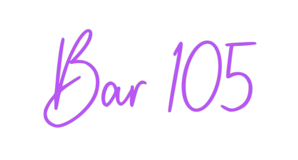 Custom Neon: Bar 105