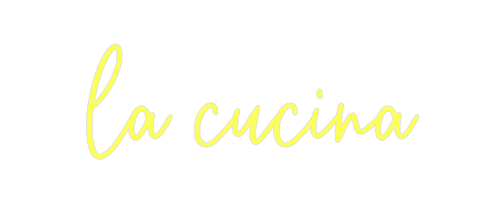 Custom Neon: la cucina