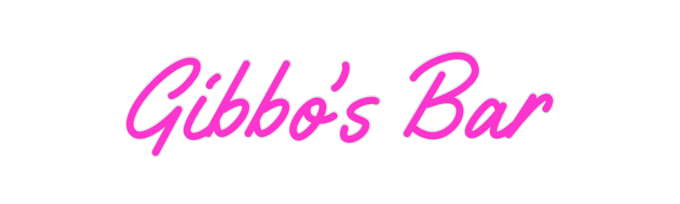 Custom Neon: Gibbo’s Bar