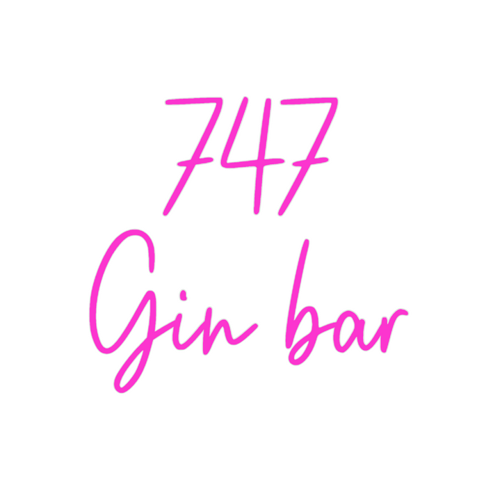 Custom Neon: 747
Gin bar