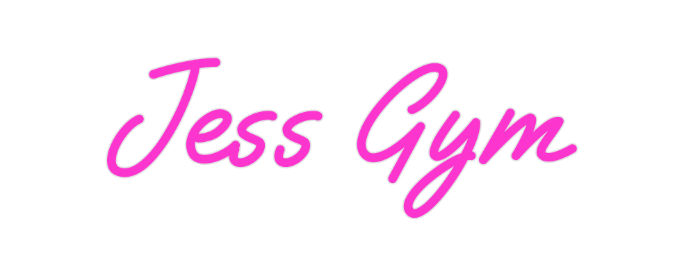 Custom Neon: Jess Gym