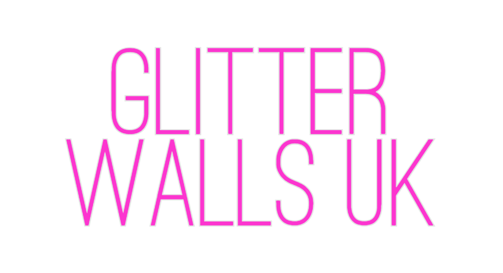 Custom Neon: GLITTER 
WALL...