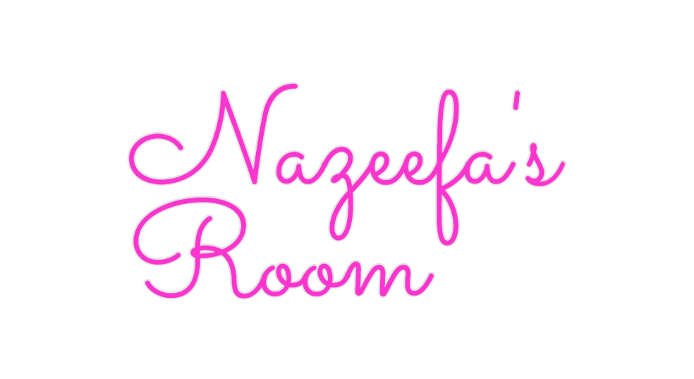 Custom Neon: Nazeefa's
Room