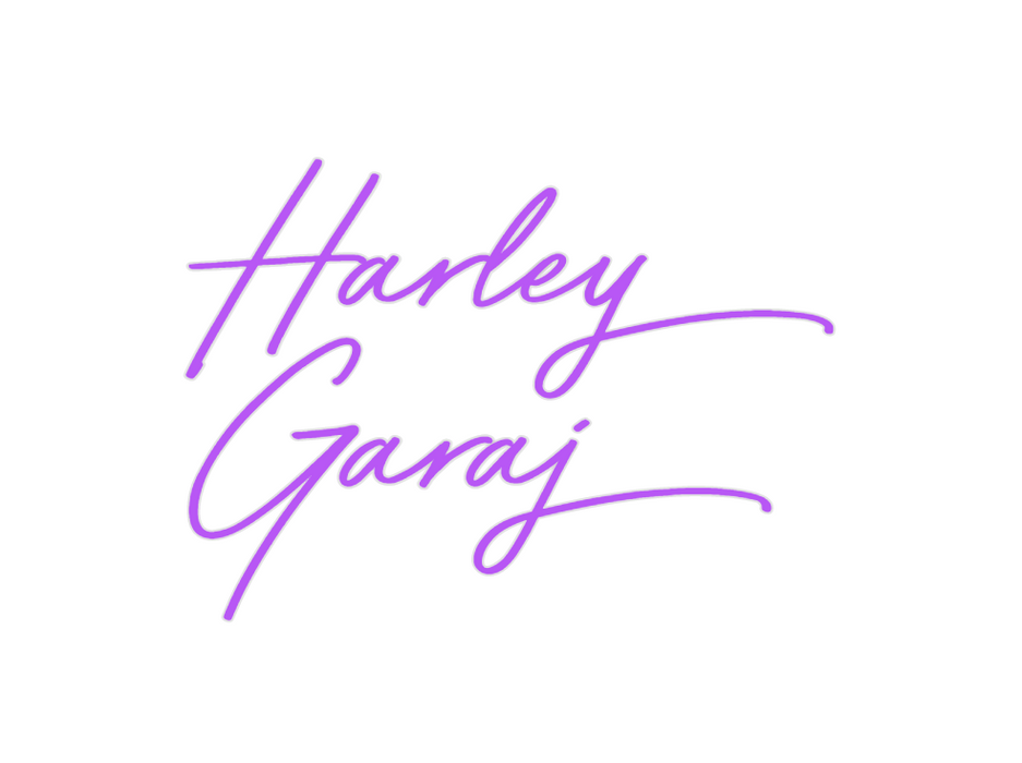 Custom Neon: Harley 
Garaj