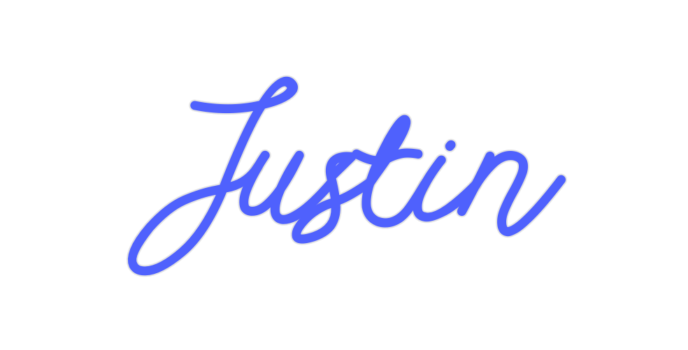 Custom Neon: Justin