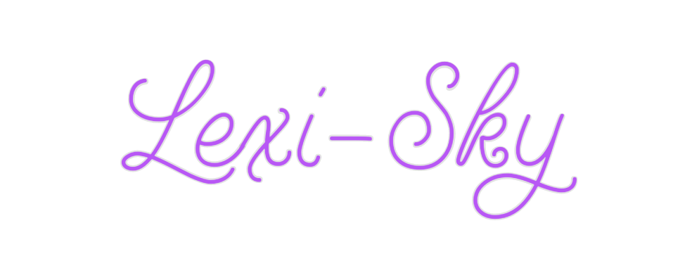 Custom Neon: Lexi-Sky