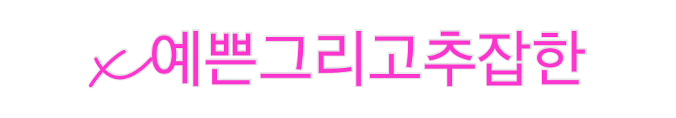 Custom Neon: x예쁜그리고추잡한