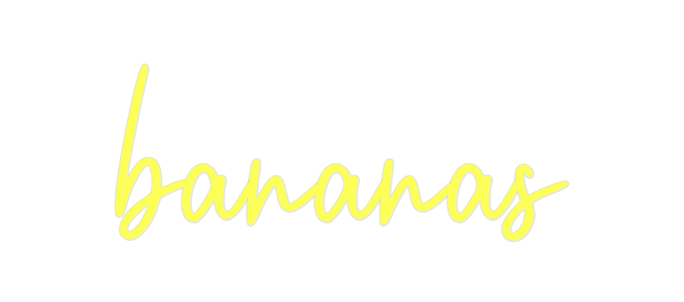 Custom Neon: bananas