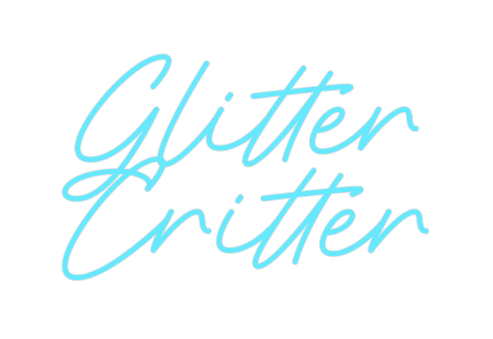 Custom Neon: Glitter 
Crit...