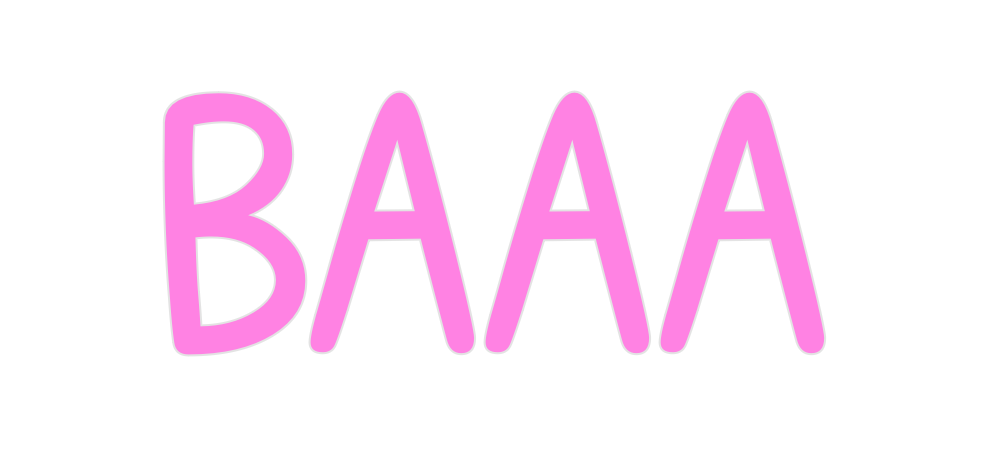 Custom Neon: Baaa