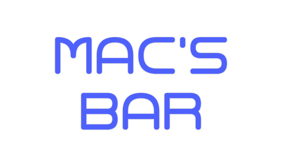 Custom Neon: Mac's
Bar