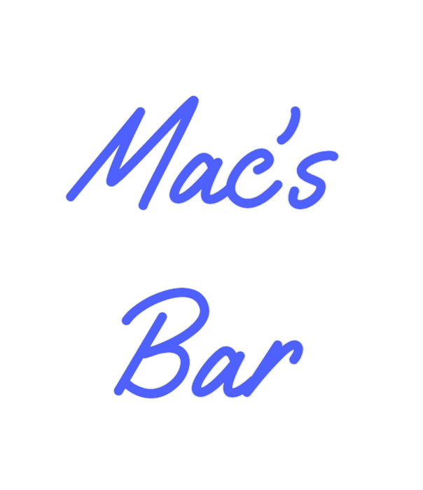 Custom Neon: Mac's
Bar