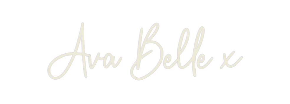 Custom Neon: Ava Belle x