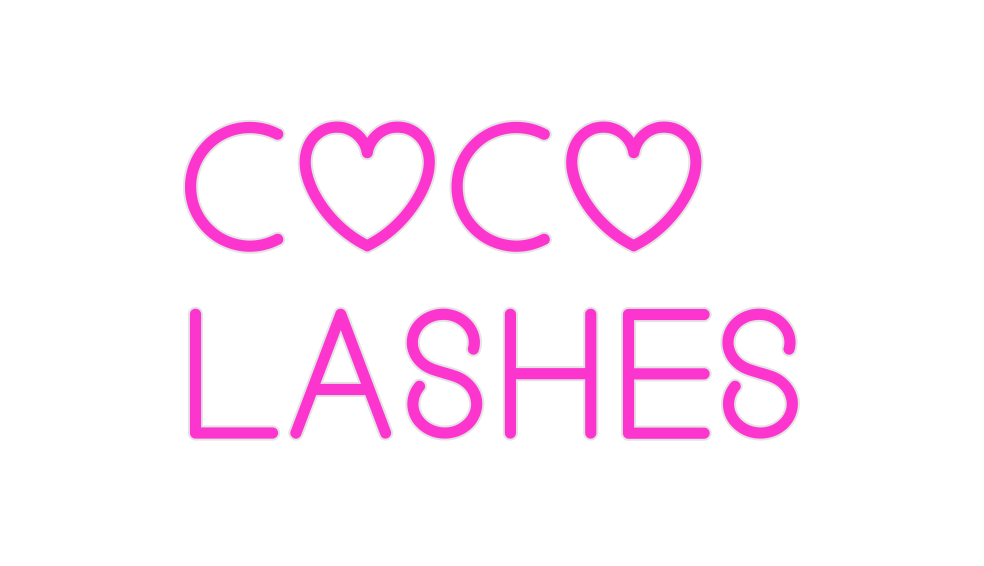 Custom Neon: Coco
Lashes