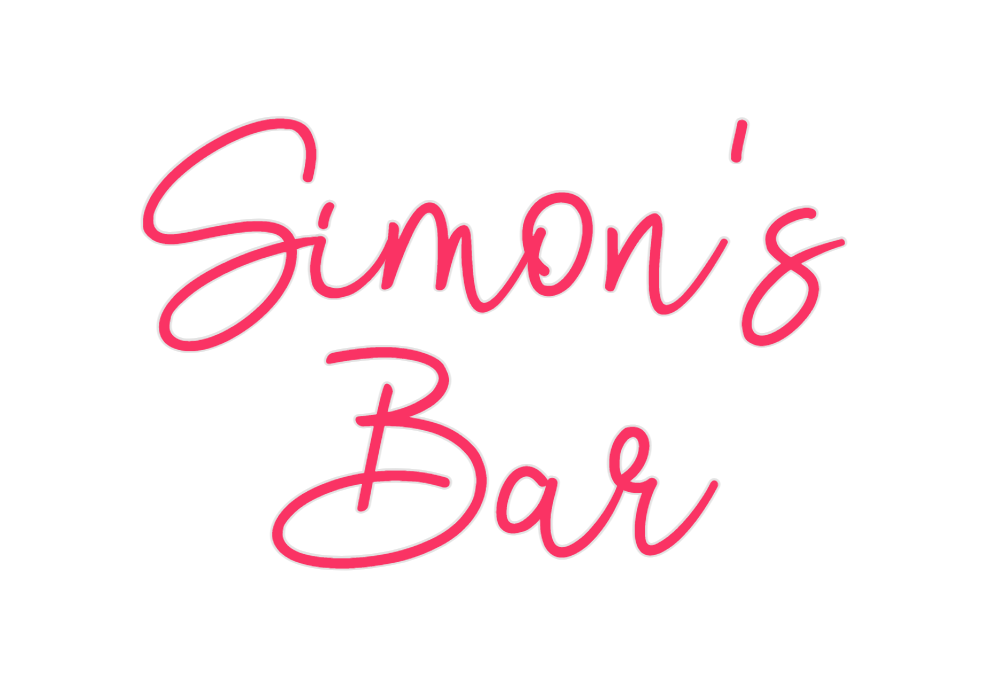 Custom Neon: Simon's
Bar