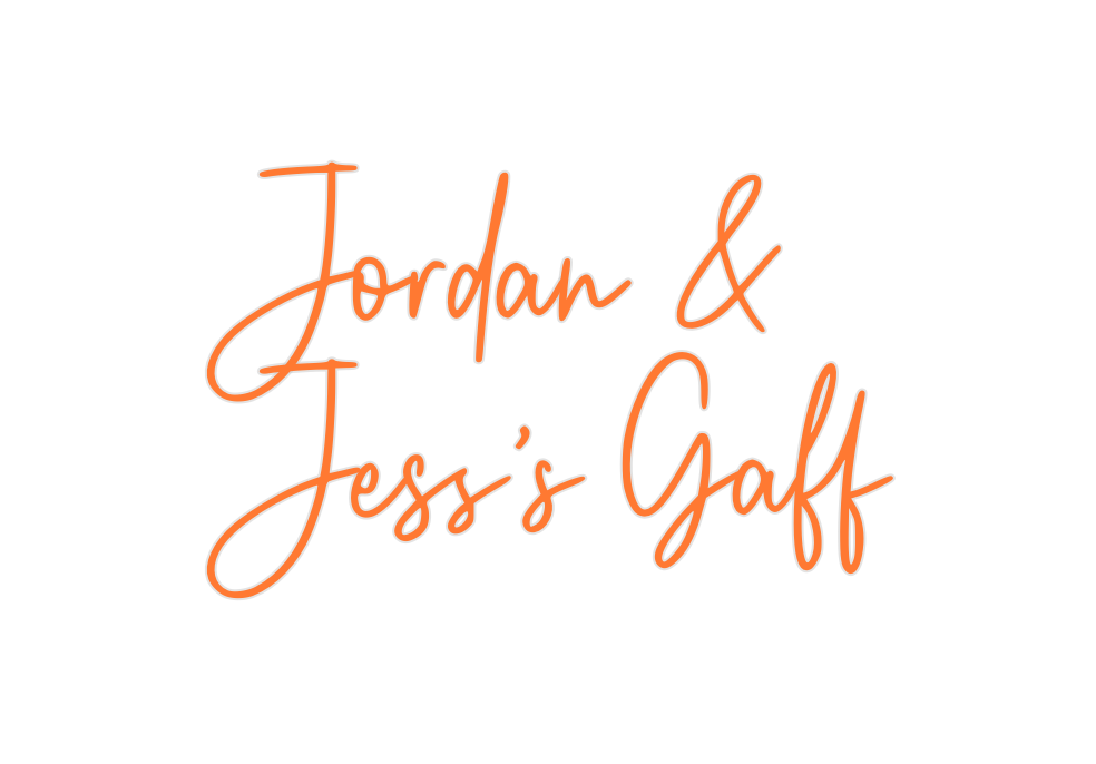 Custom Neon: Jordan &
Jess...