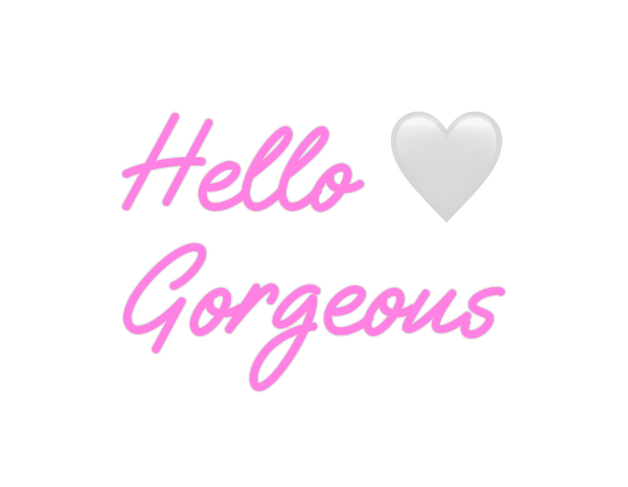 Custom Neon: Hello 🤍
Gorg...