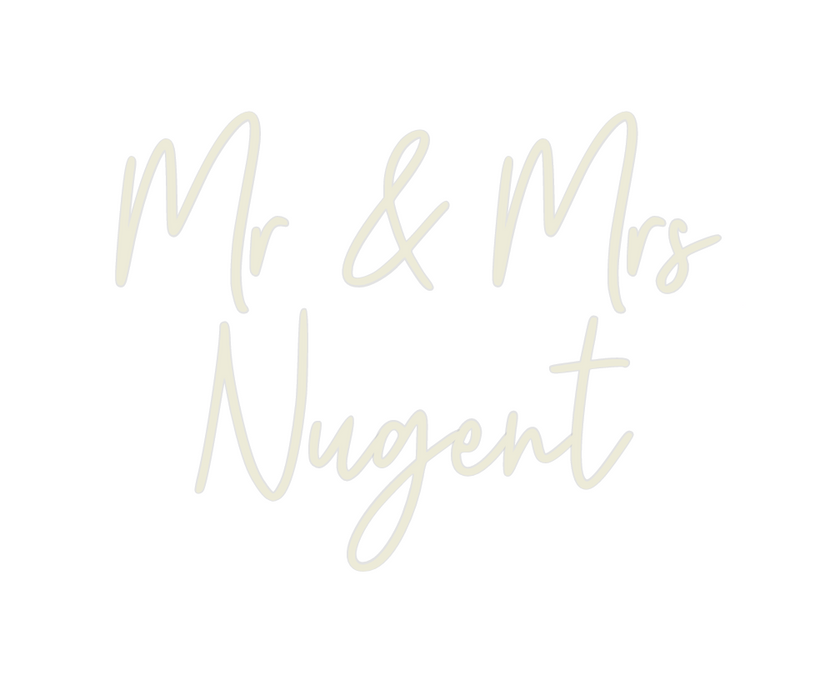 Custom Neon: Mr & Mrs 
Nug...