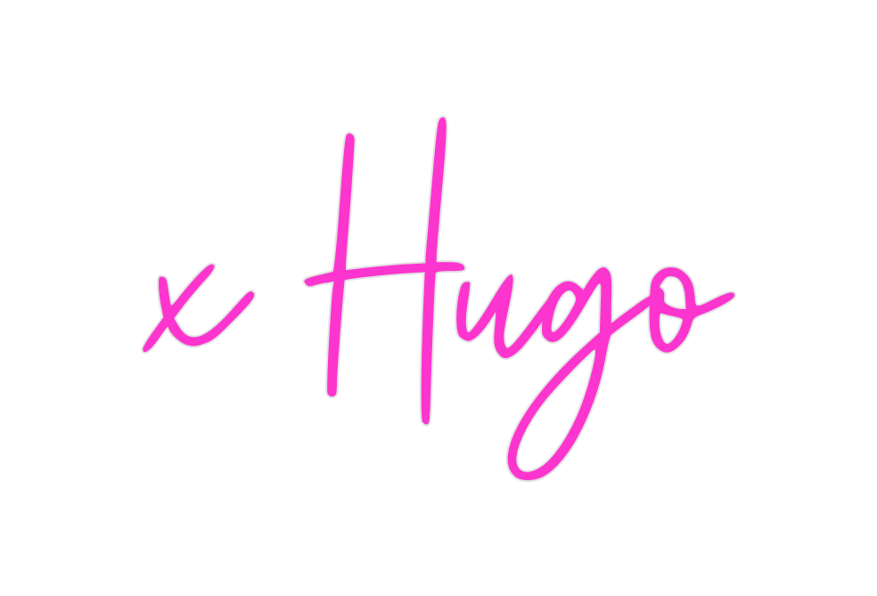 Custom Neon: x Hugo