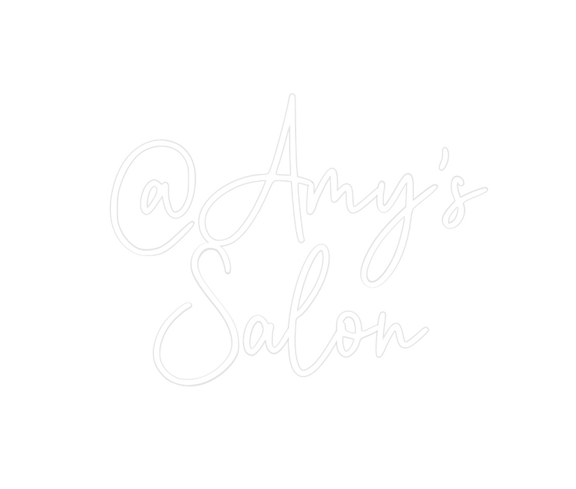 Custom Neon: @Amy's 
Salon