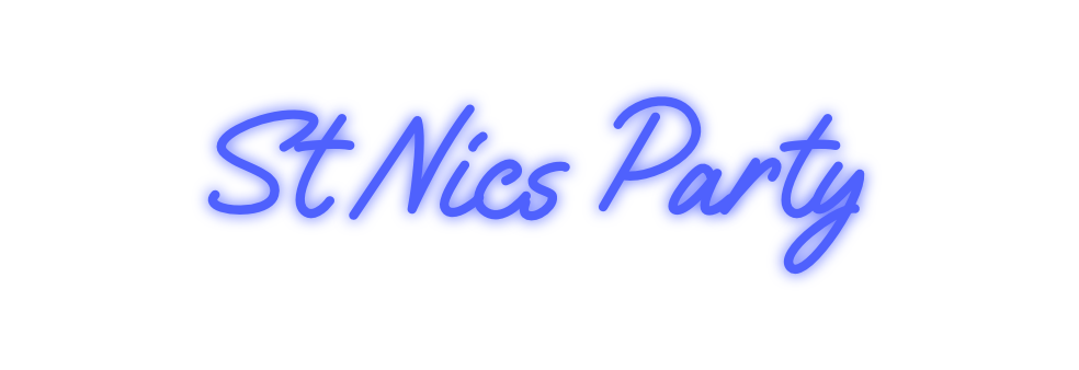 Custom Neon: St Nics Party