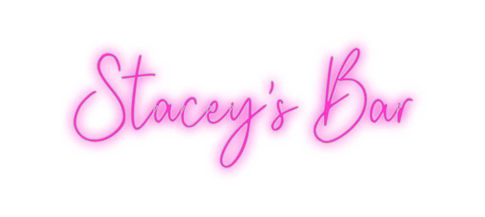 Custom Neon: Stacey's Bar