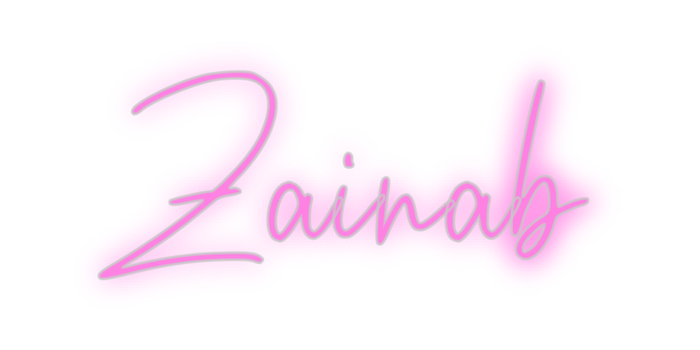 Custom Neon: Zainab