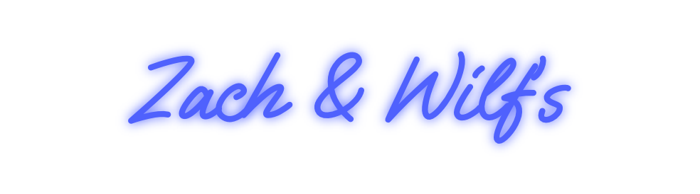 Custom Neon: Zach & Wilf’s