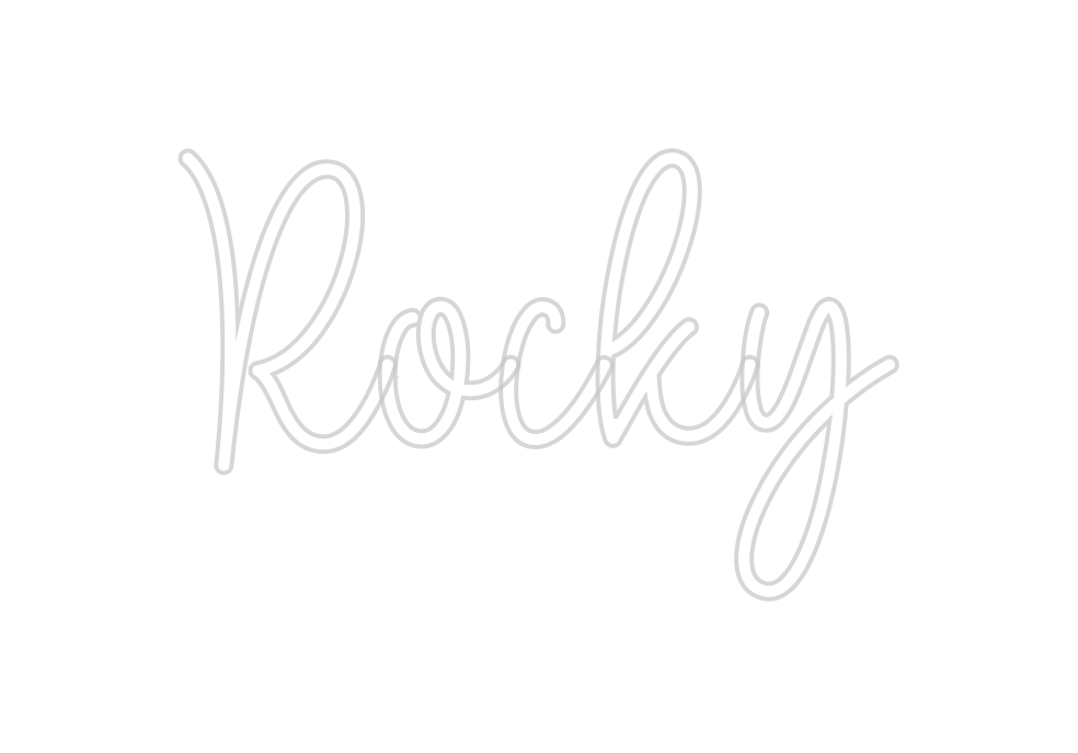 Custom Neon: Rocky