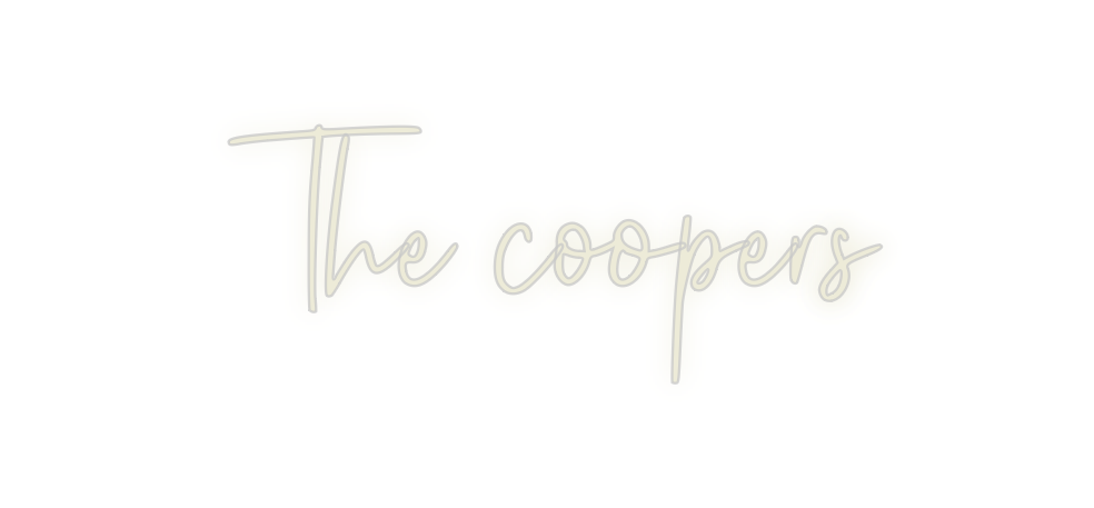 Custom Neon: The coopers