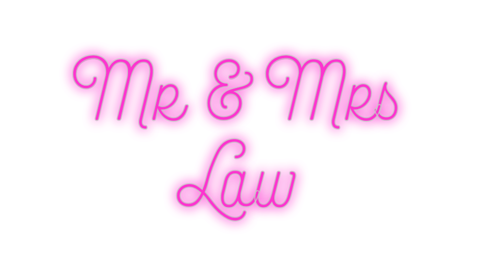 Custom Neon: Mr & Mrs
    ...