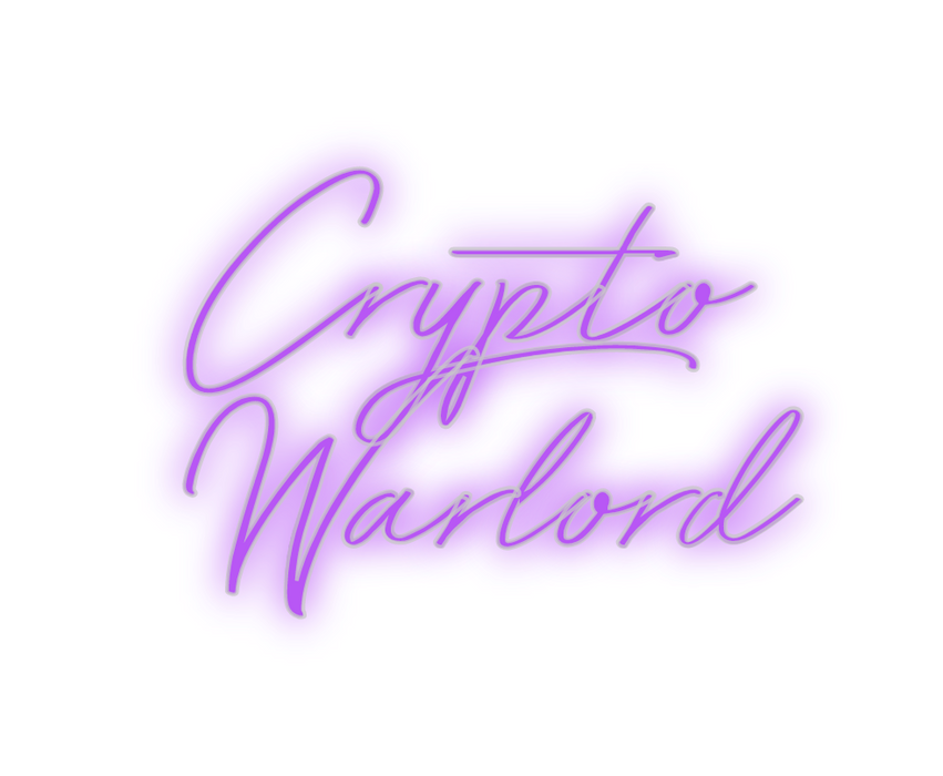 Custom Neon: Crypto 
Warlord