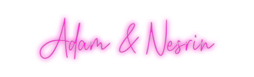 Custom Neon: Adam & Nesrin
