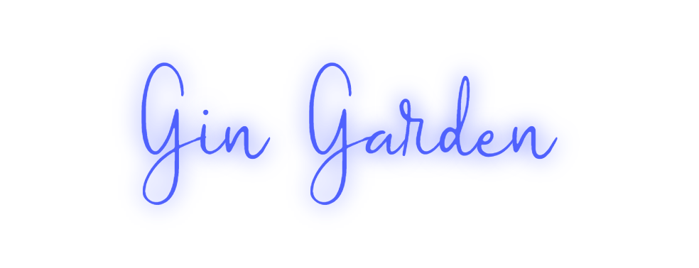 Custom Neon: Gin Garden