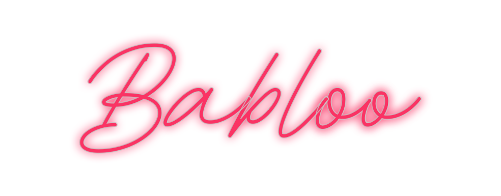Custom Neon: Babloo