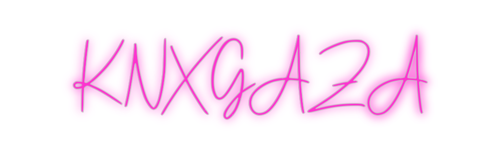 Custom Neon: KNXGAZA