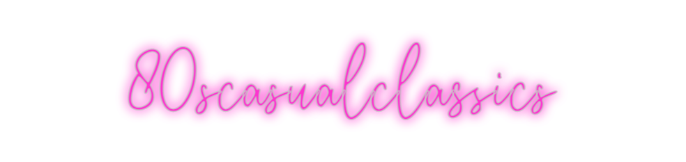 Custom Neon: 80scasualclas...