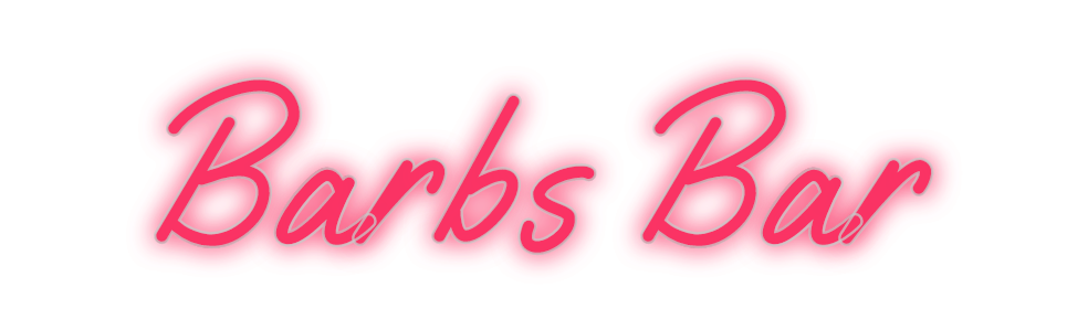 Custom Neon:  Barbs Bar