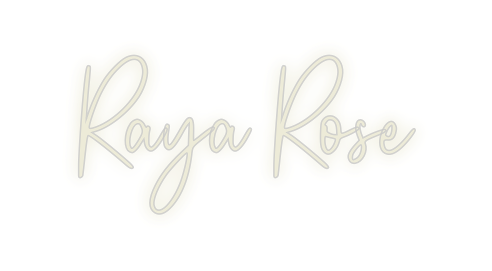 Custom Neon: Raya Rose