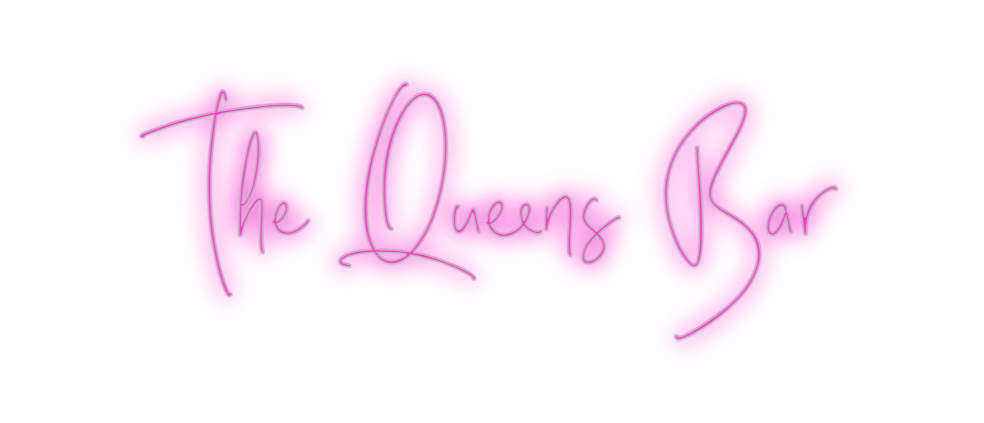 Custom Neon: The Queens Bar