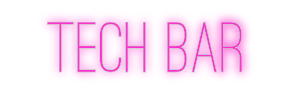 Custom Neon: Tech Bar