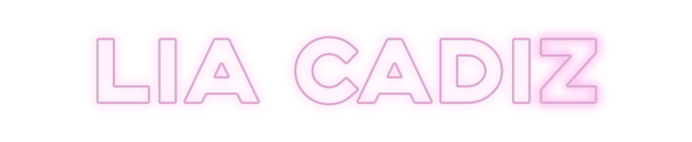 Custom Neon: LIA CADIZ