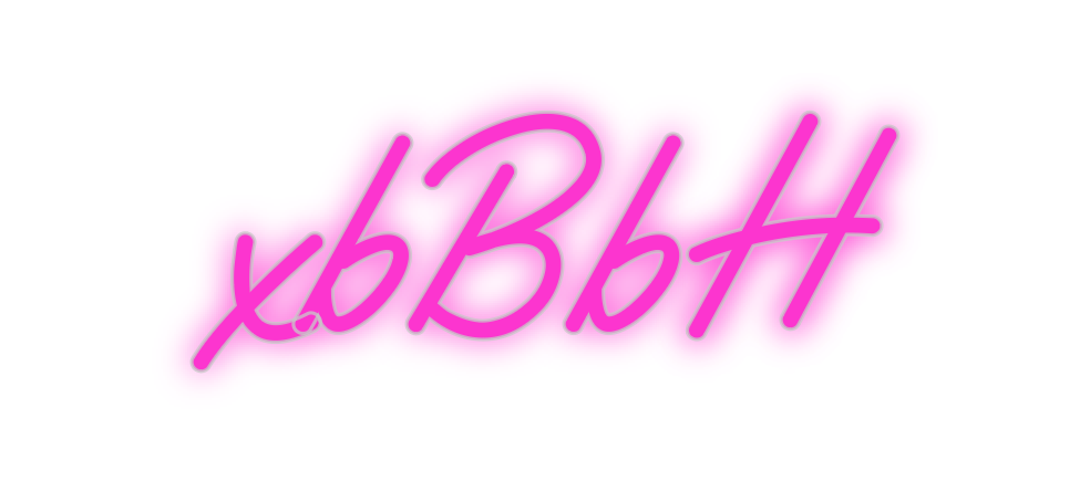 Custom Neon: xbBbH