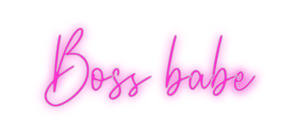 Custom Neon: Boss babe