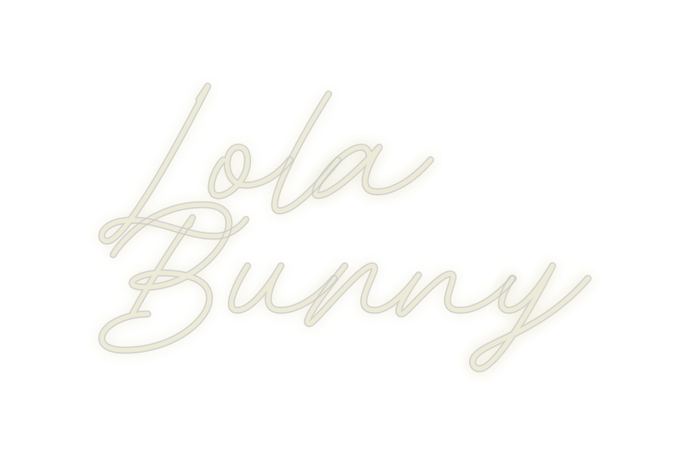 Custom Neon: Lola 
Bunny